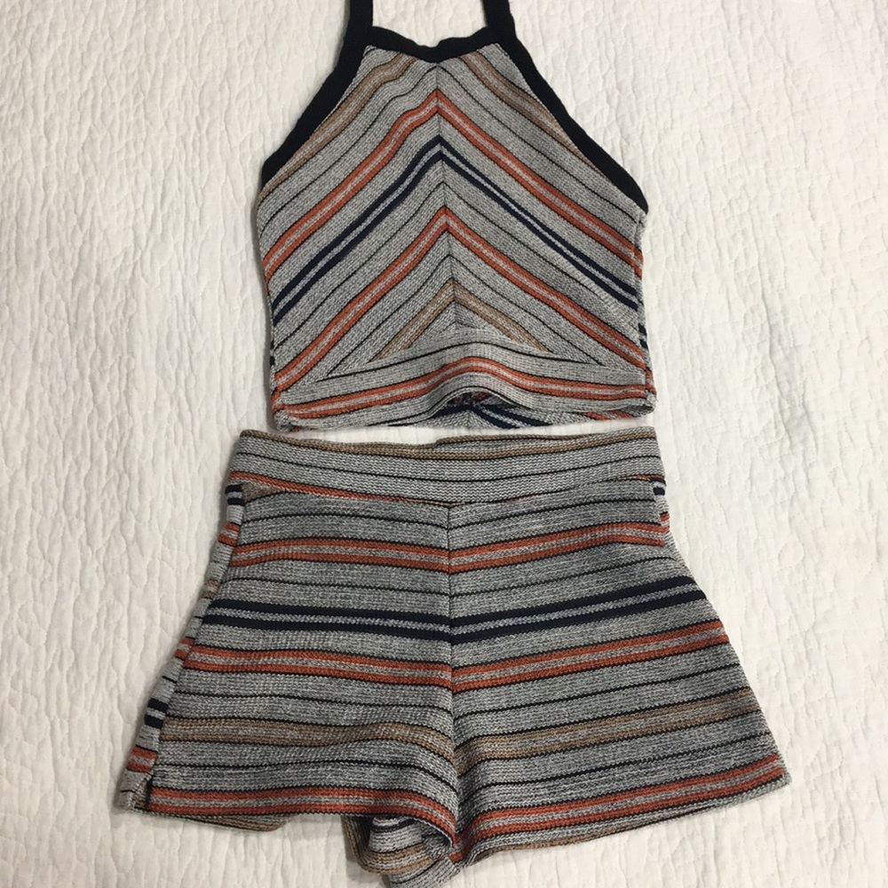 Shorts and Halter Top outfit